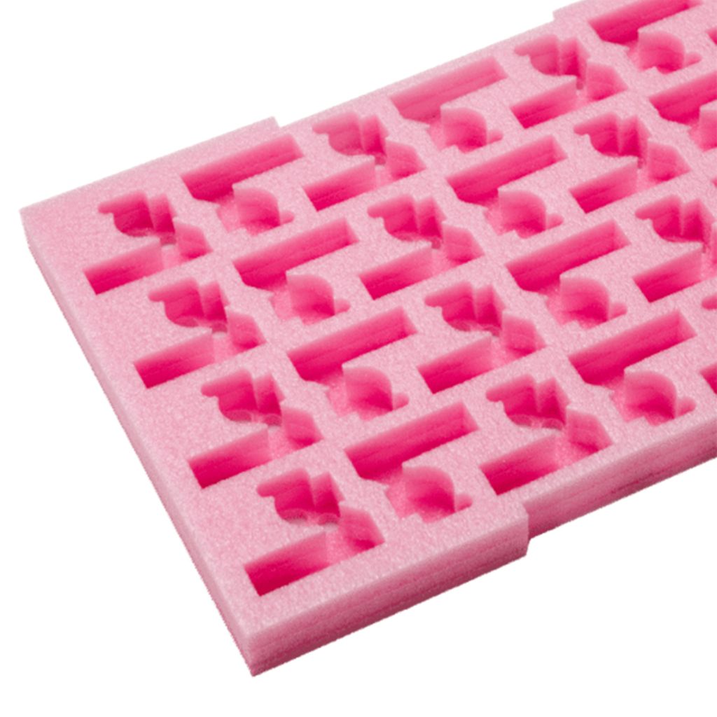 Inserts en mousse polyuréthane réalisés par découpe laser CO₂