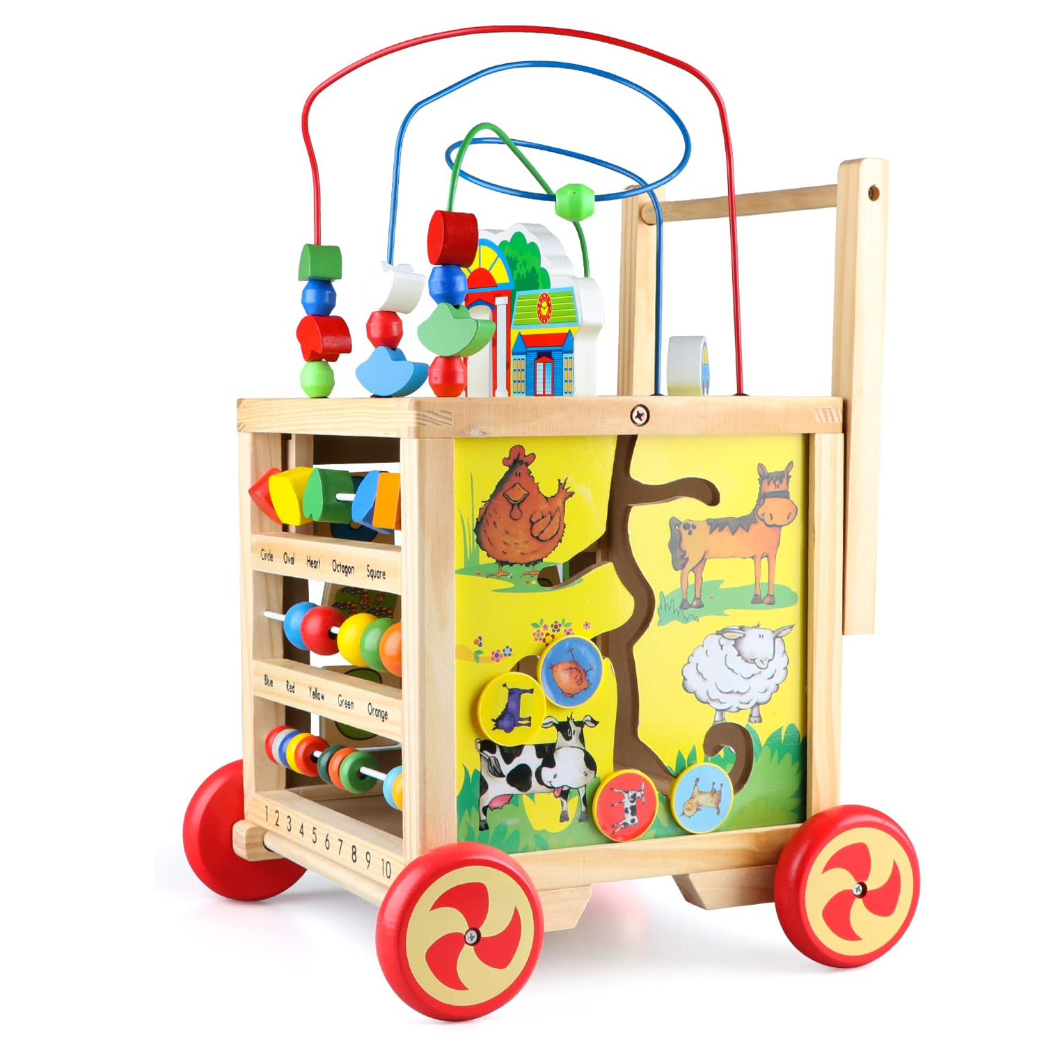 Jeux enfants en bois imprimés avec motifs ludiques et personnalisables.