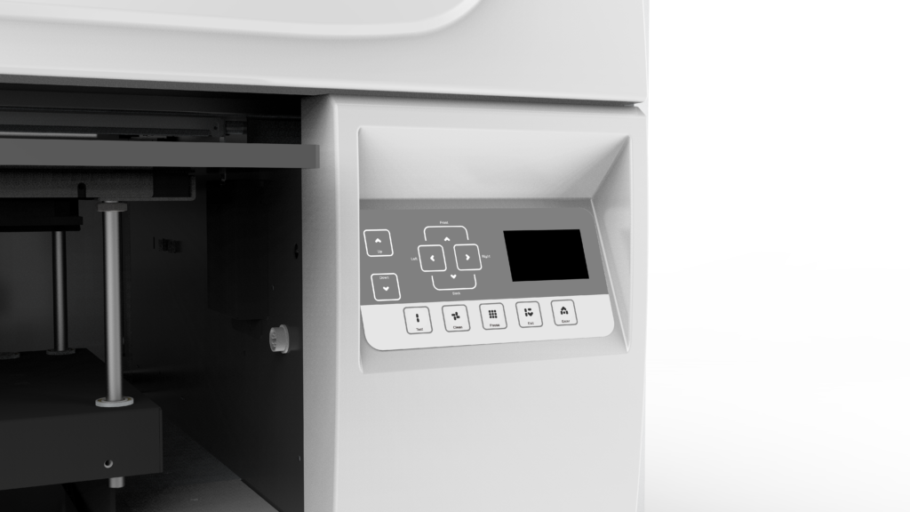 L'imrimante UV A3 Max : son panneau de commande