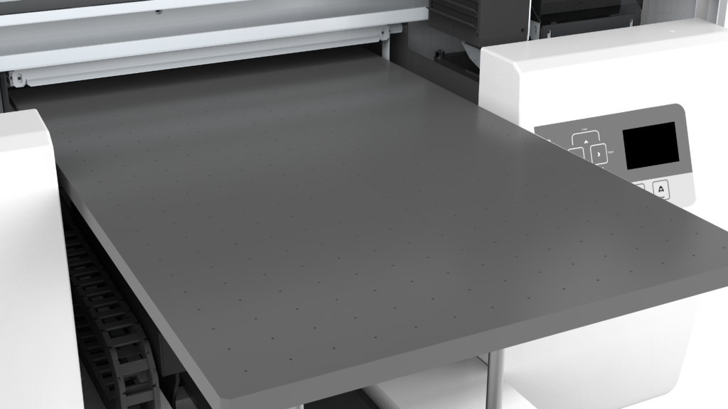 L'imprimante UV A3 Max : table à vide
