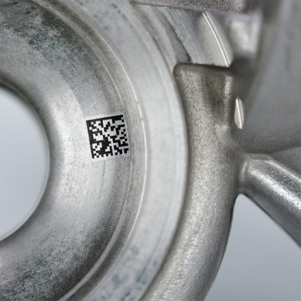 Identification d'une pièce par gravure laser fibre d’un code Data Matrix