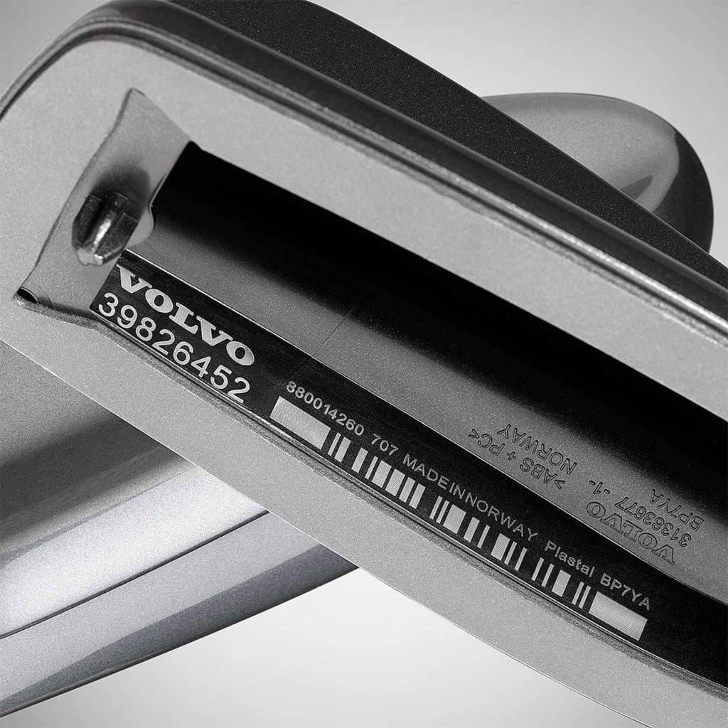 Marquage laser CO₂ sur composant automobile