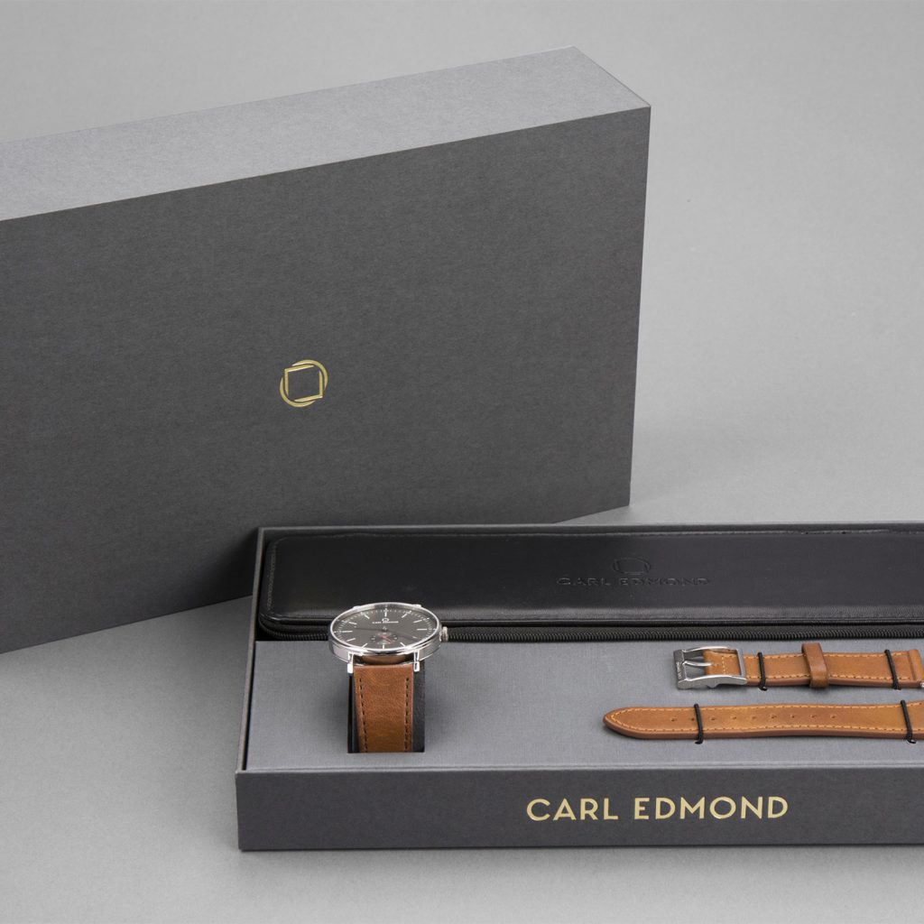 Boite à montre personnalisée par un marquage tampographie