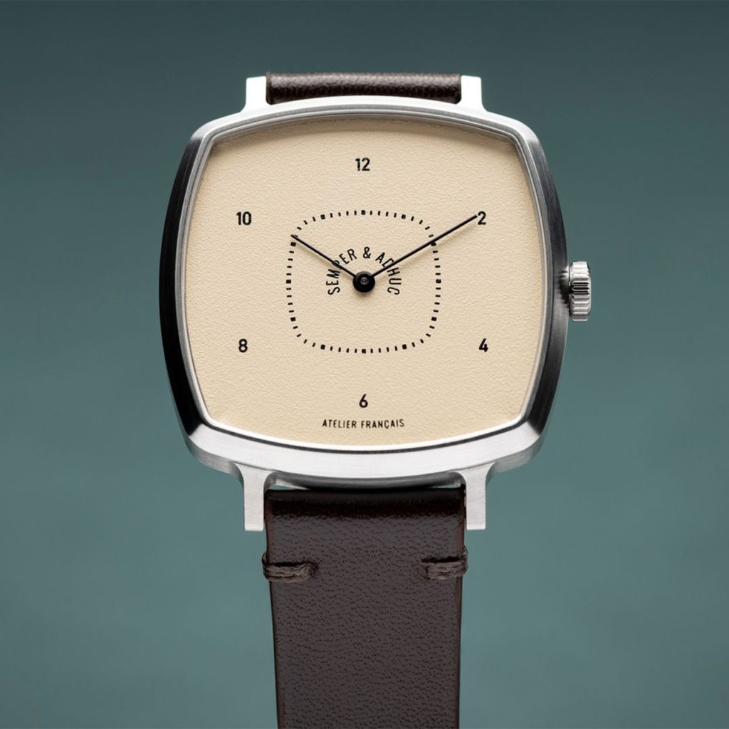 Cadran de montre marqué par tampographie