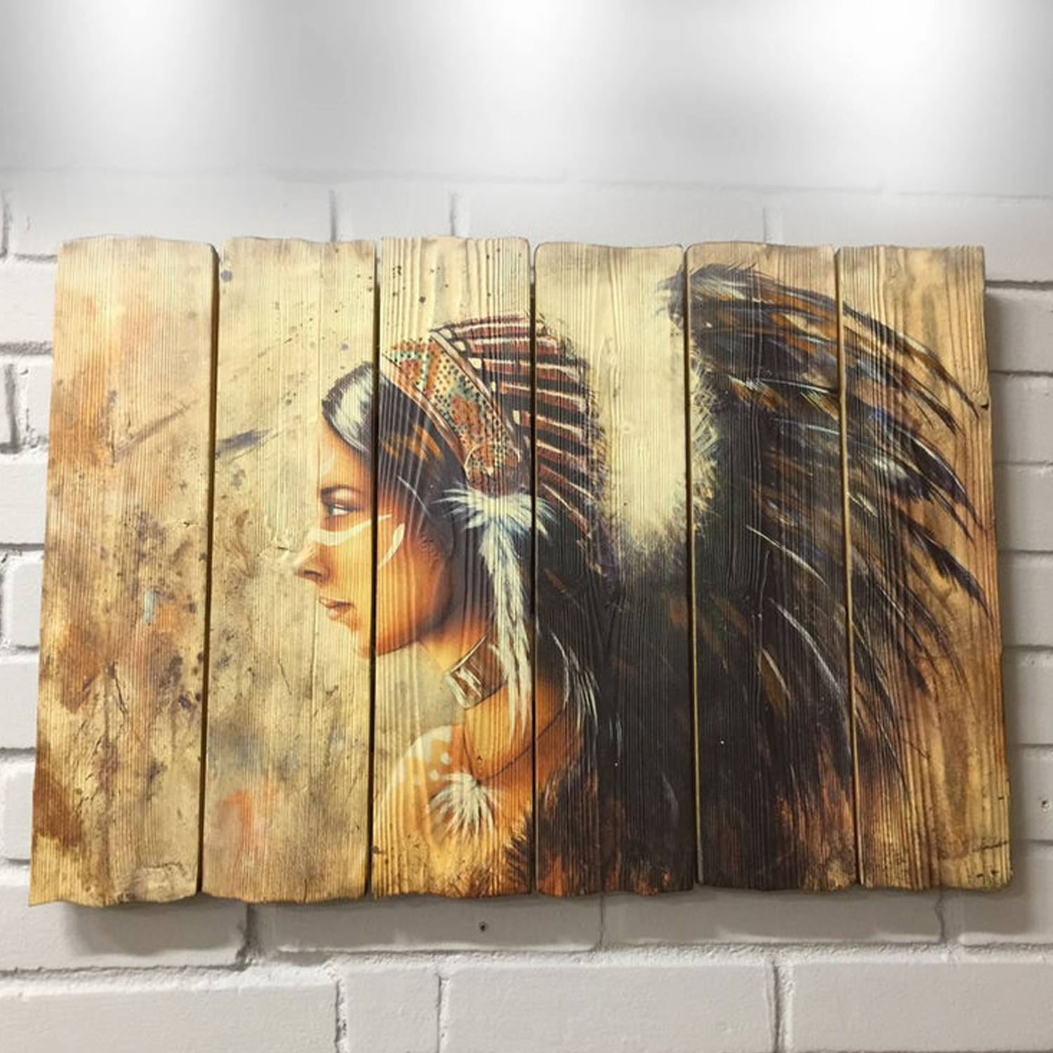 Impression photo sur bois durable.