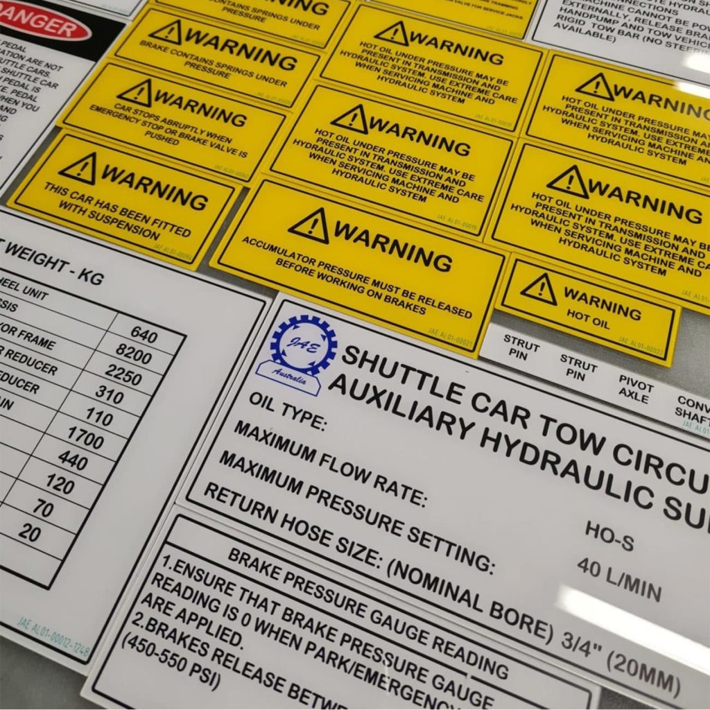 Impression UV de plaques de sécurité