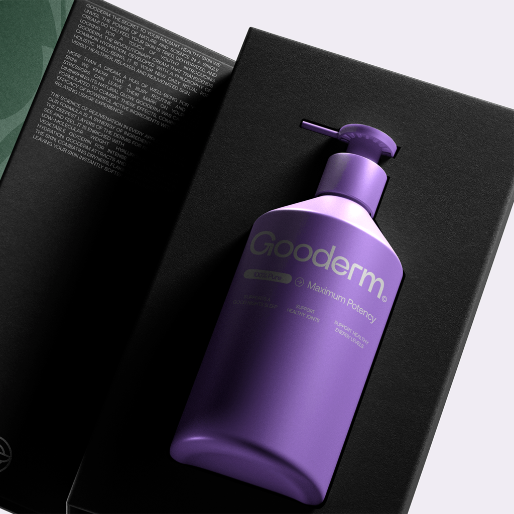 Produit cosmétique marqué en tampographie
