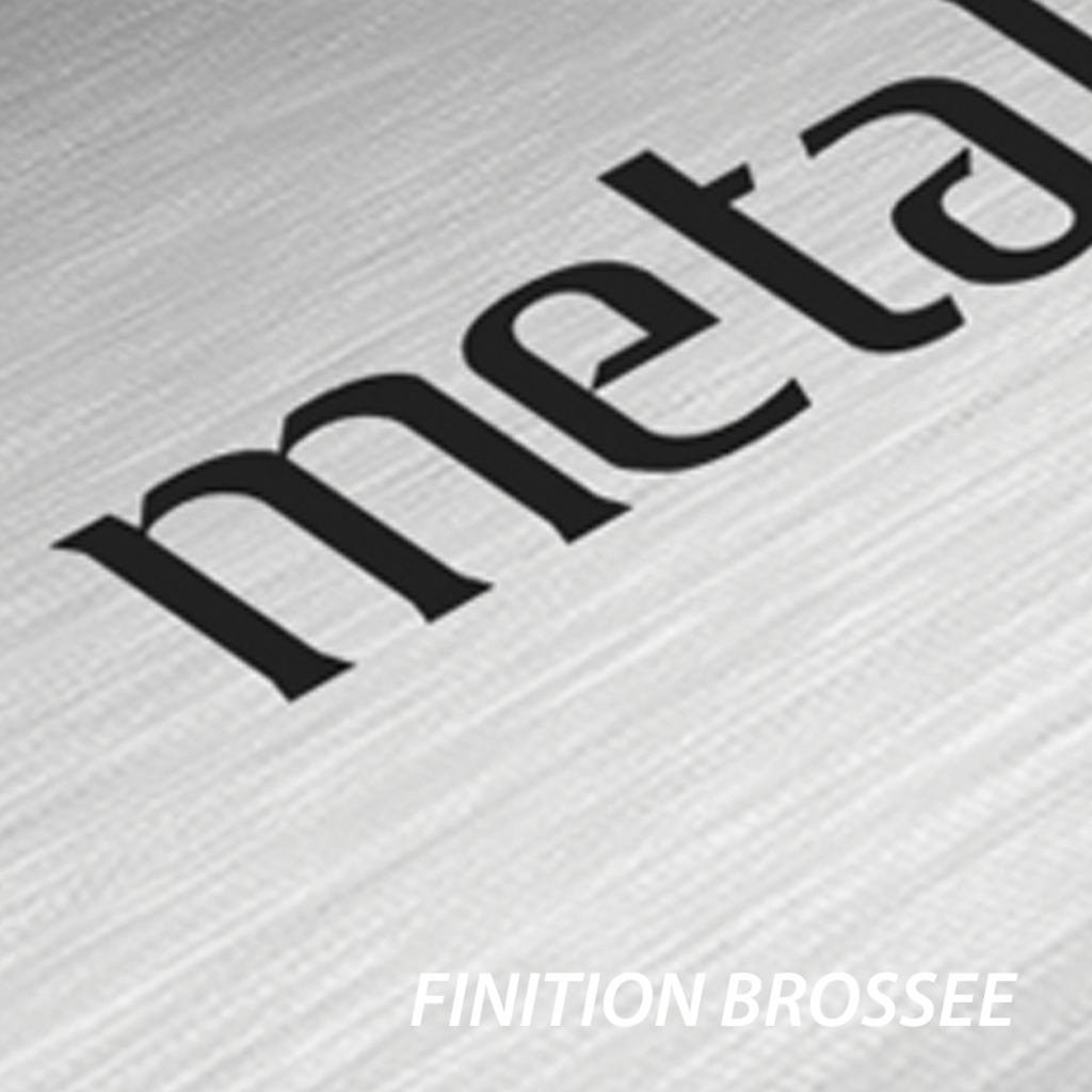 Metalphoto aluminium anodisé photosensible finition brossée