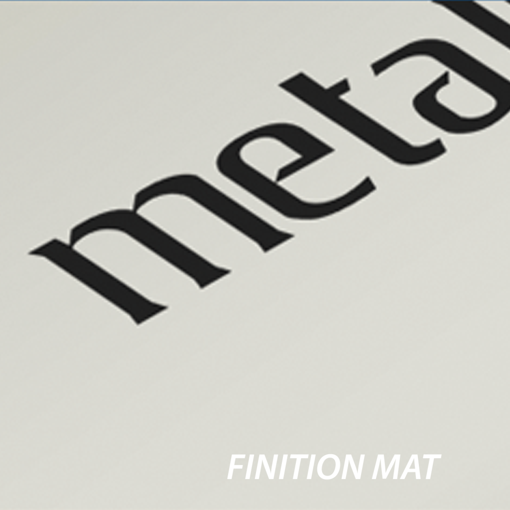 Metalphoto aluminium anodisé photosensible finition mat