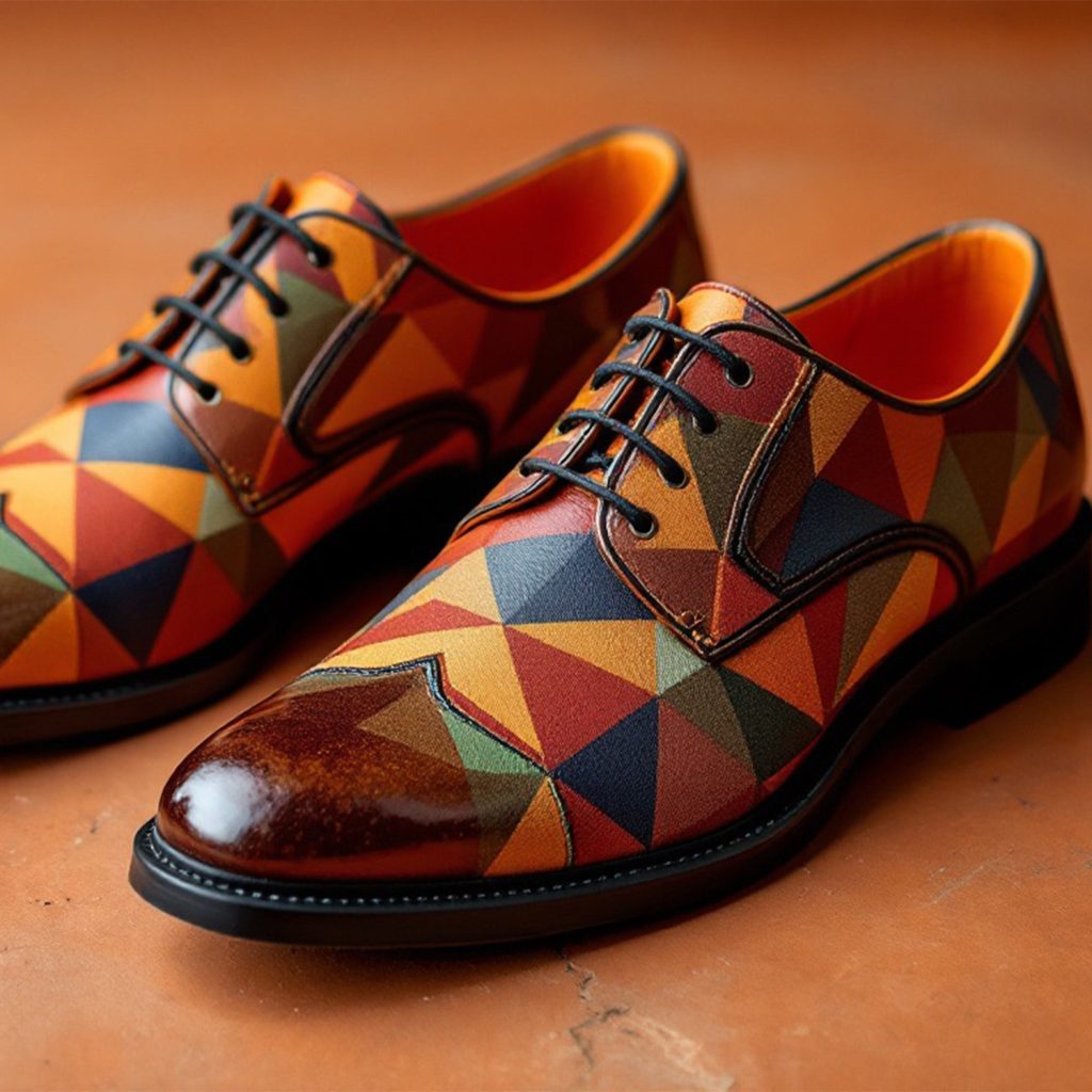 Impression UV sur des chaussures en cuir