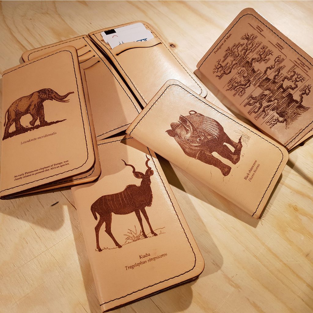 Porte-documents en cuir avec marquage laser CO₂